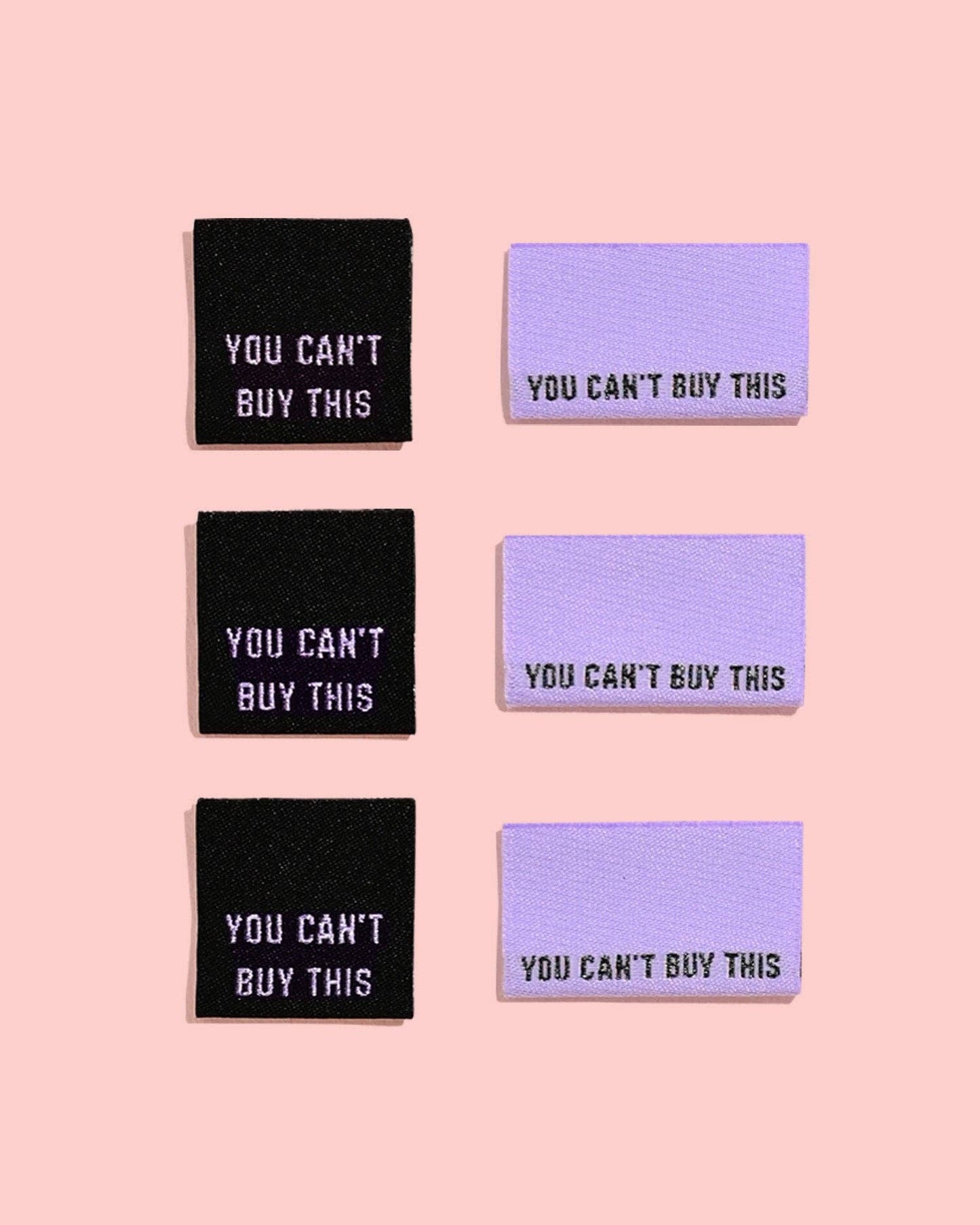KATM gewebte Etiketten - "You can't buy this"