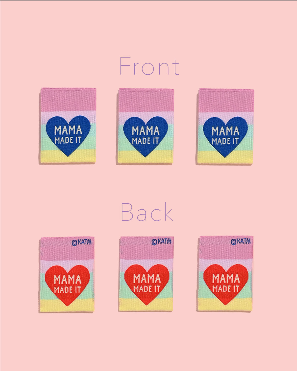 KATM gewebte Etiketten - Mama Made It