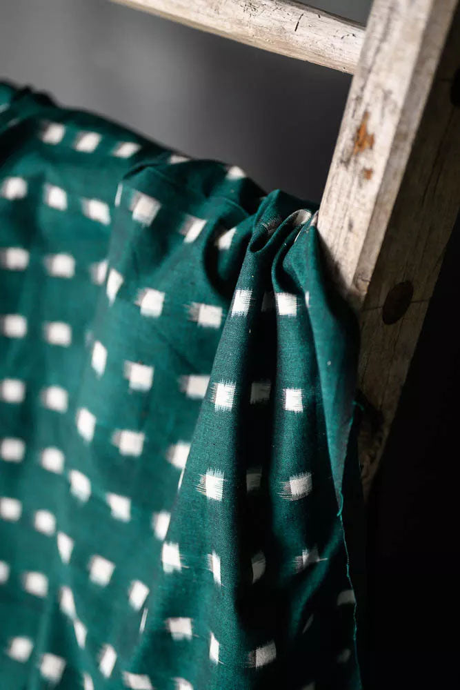 Cottontail Fir Ikat-Baumwolle