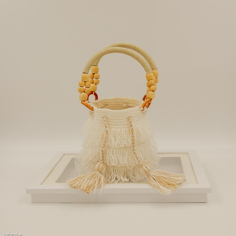 Perla Marfil Mini Mochila
