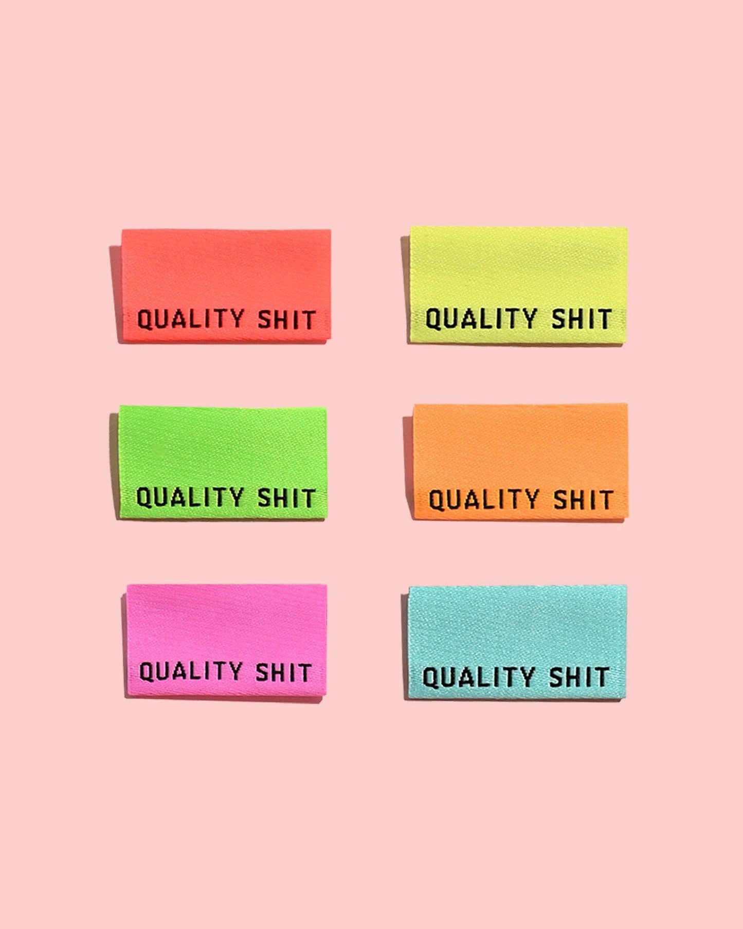 KATM gewebte Etiketten - "Quality Shit"